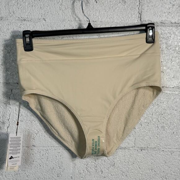 CALIA Women's Wide Banded High Rise Swim Bottoms sand XL - Picture 3 of 6